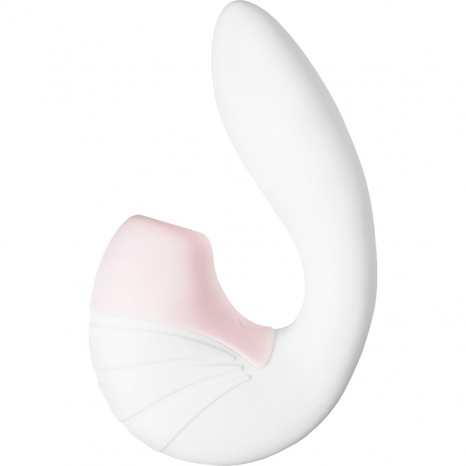 Вибратор SATISFYER Supernova, с вакуум-волновым стимулятором, силикон, белый, 16,9 см J2018-173-2
